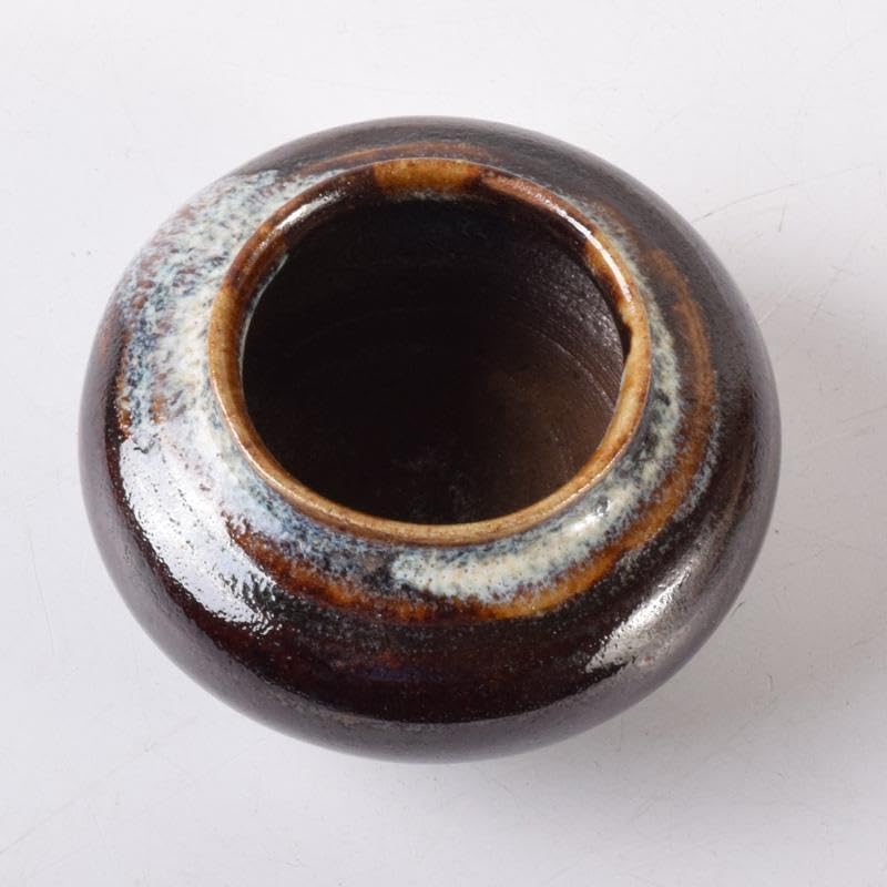 茶道具瀬戸焼大海茶入袱紗・時代箱付V7308